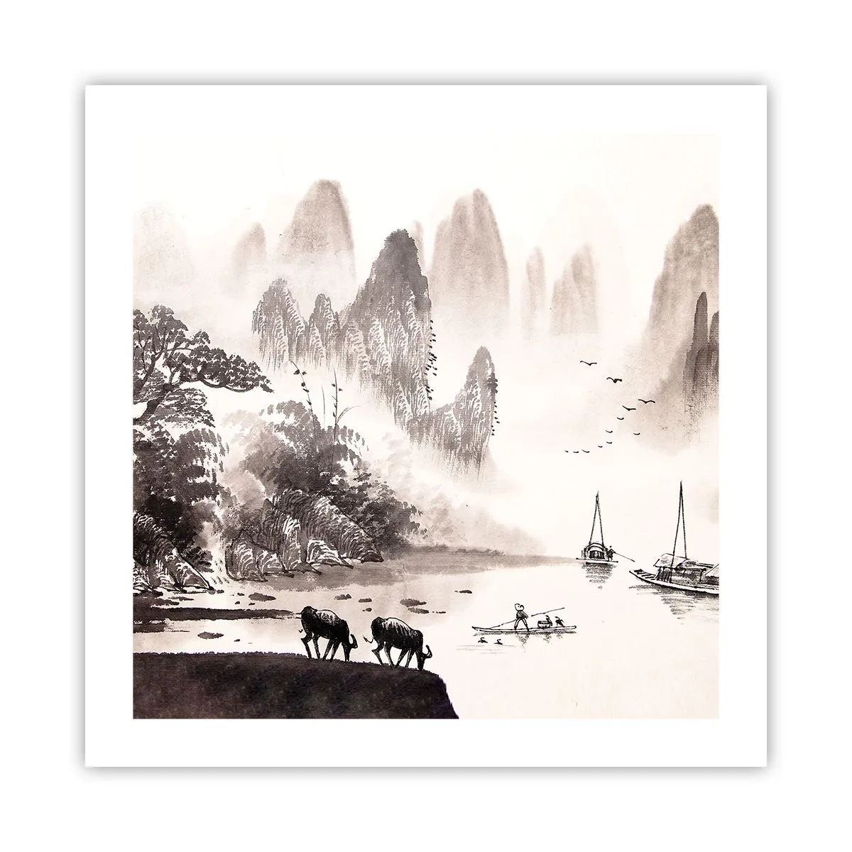 Poster - Der exotische Alltag des Ostens - 50x50 cm