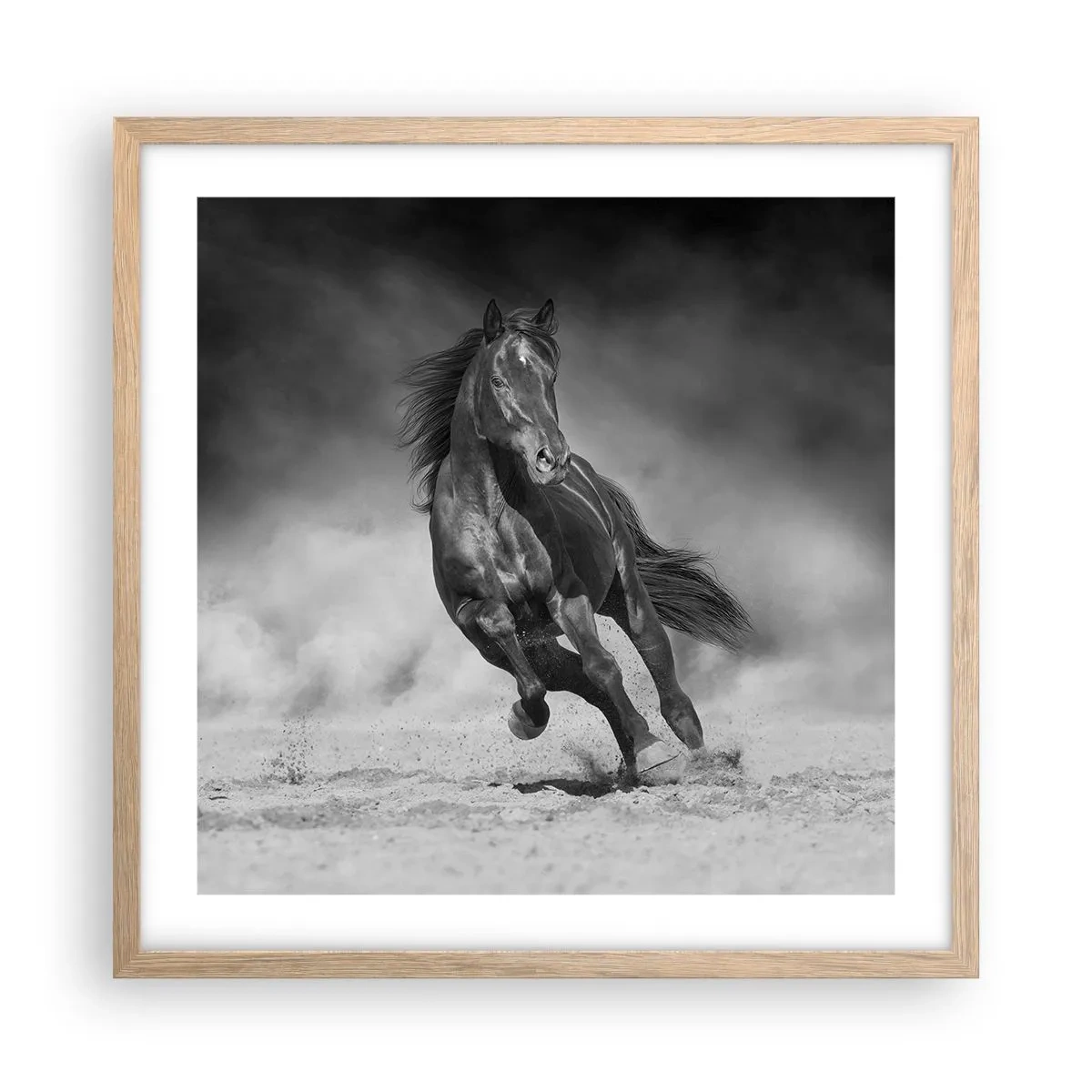 Poster in einem Rahmen aus heller Eiche - Würdig des Emirs selbst - 50x50 cm