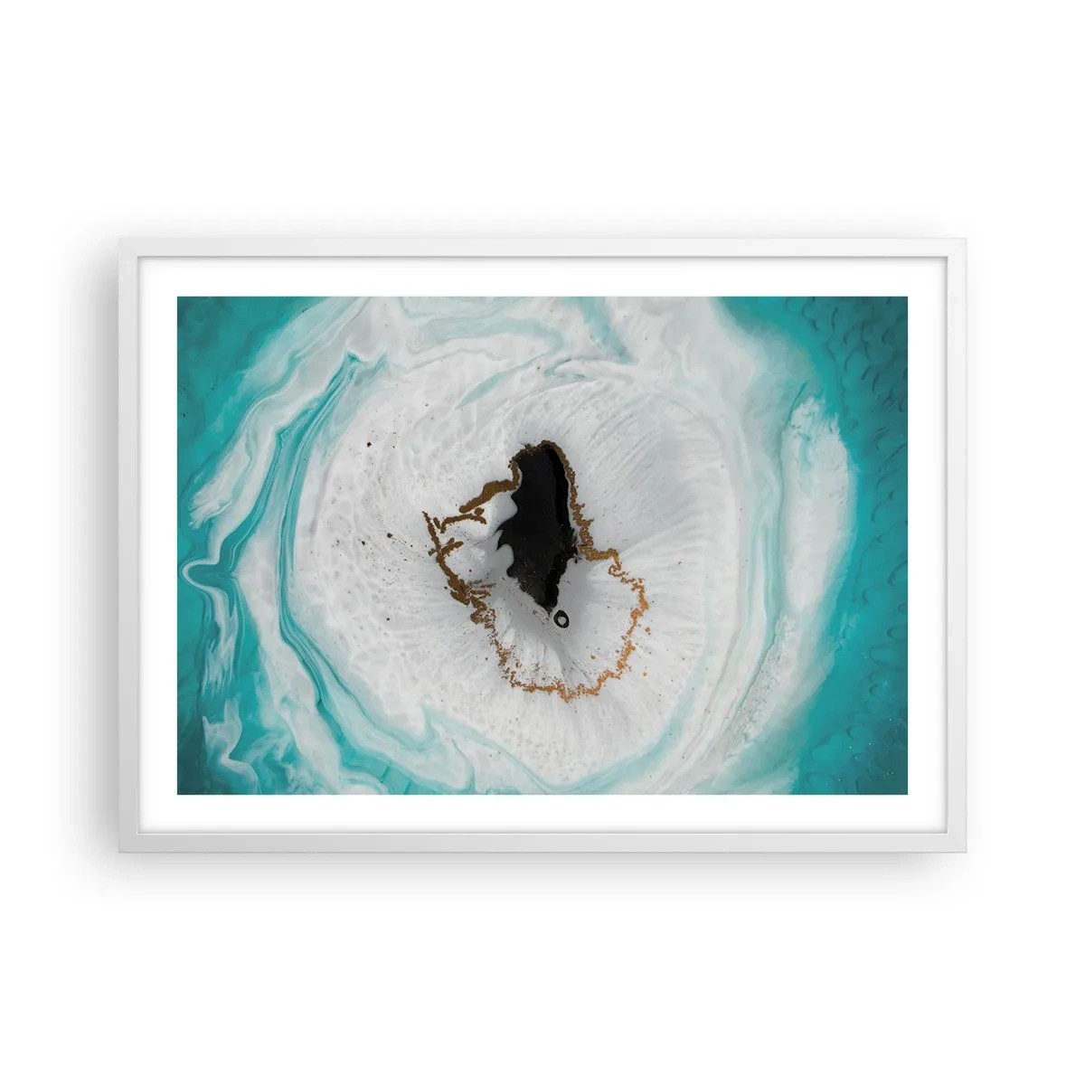 Poster in einem weißen Rahmen - Nach Innen eindringen - 70x50 cm