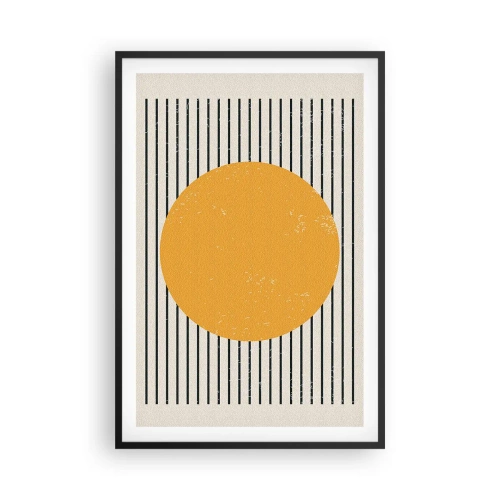 Poster in einem schwarzem Rahmen - Die Kraft der Einfachheit - 61x91 cm