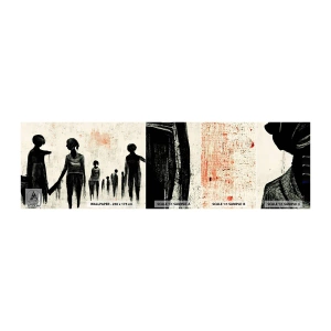 Fototapeten Muster Selbstklebend Deluxe Sticker - Gegen die Einsamkeit - Frauen, Arbeiten, Stück - 100x30 cm
