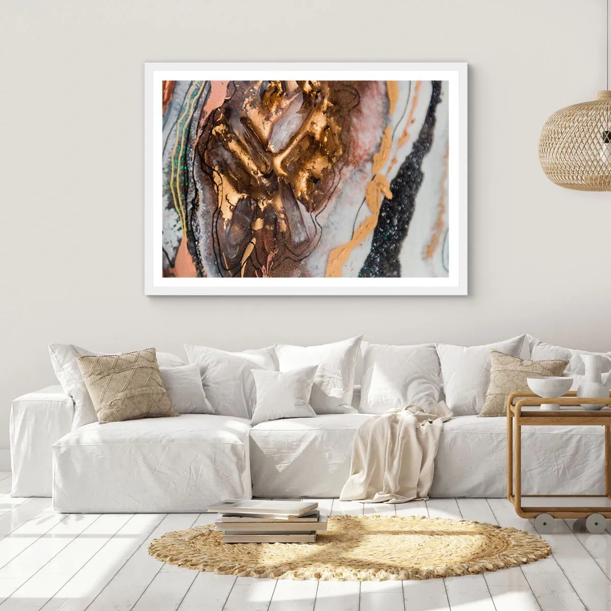 Poster in einem weißen Rahmen - Das Element der Erde - 70x50 cm
