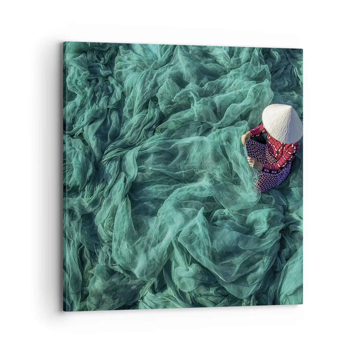 Bild auf Leinwand - Leinwandbild - In einem Meer aus Netzen - 70x70 cm