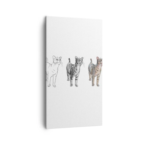 Bild auf Leinwand - Leinwandbild - Zeichenunterricht - 45x80 cm