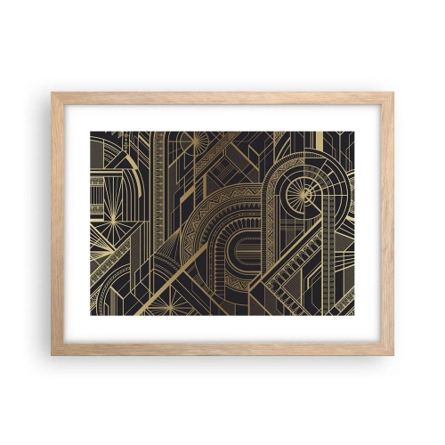 Poster in einem Rahmen aus heller Eiche - Konzepte, Ideen, Pläne - 40x30 cm