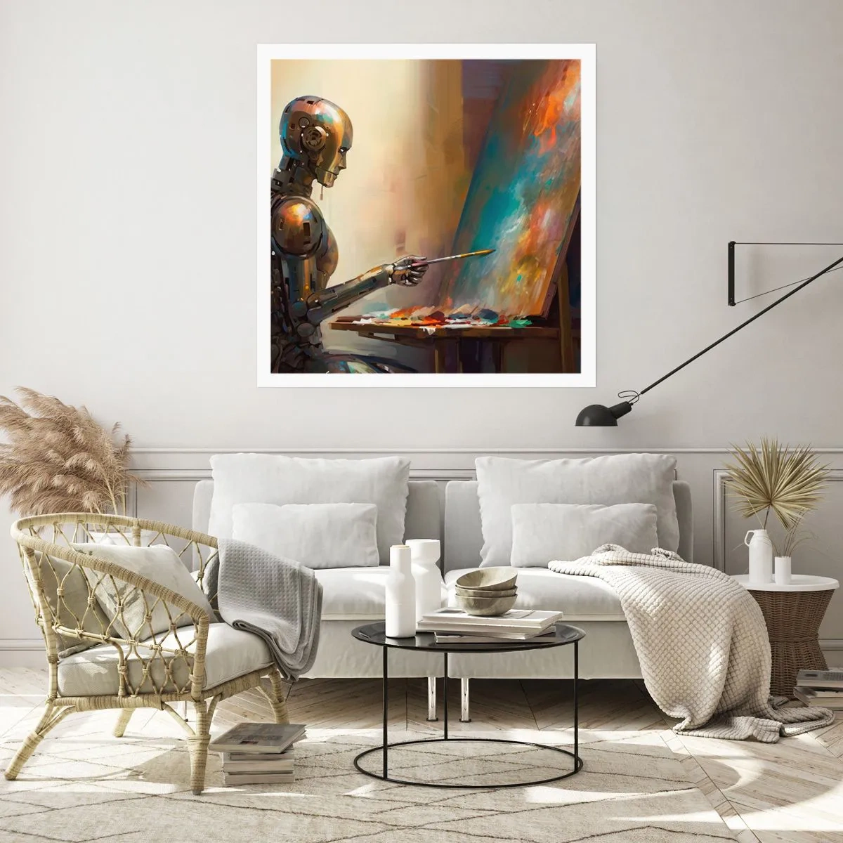 Poster - Die Kunst der Zukunft - 50x50 cm