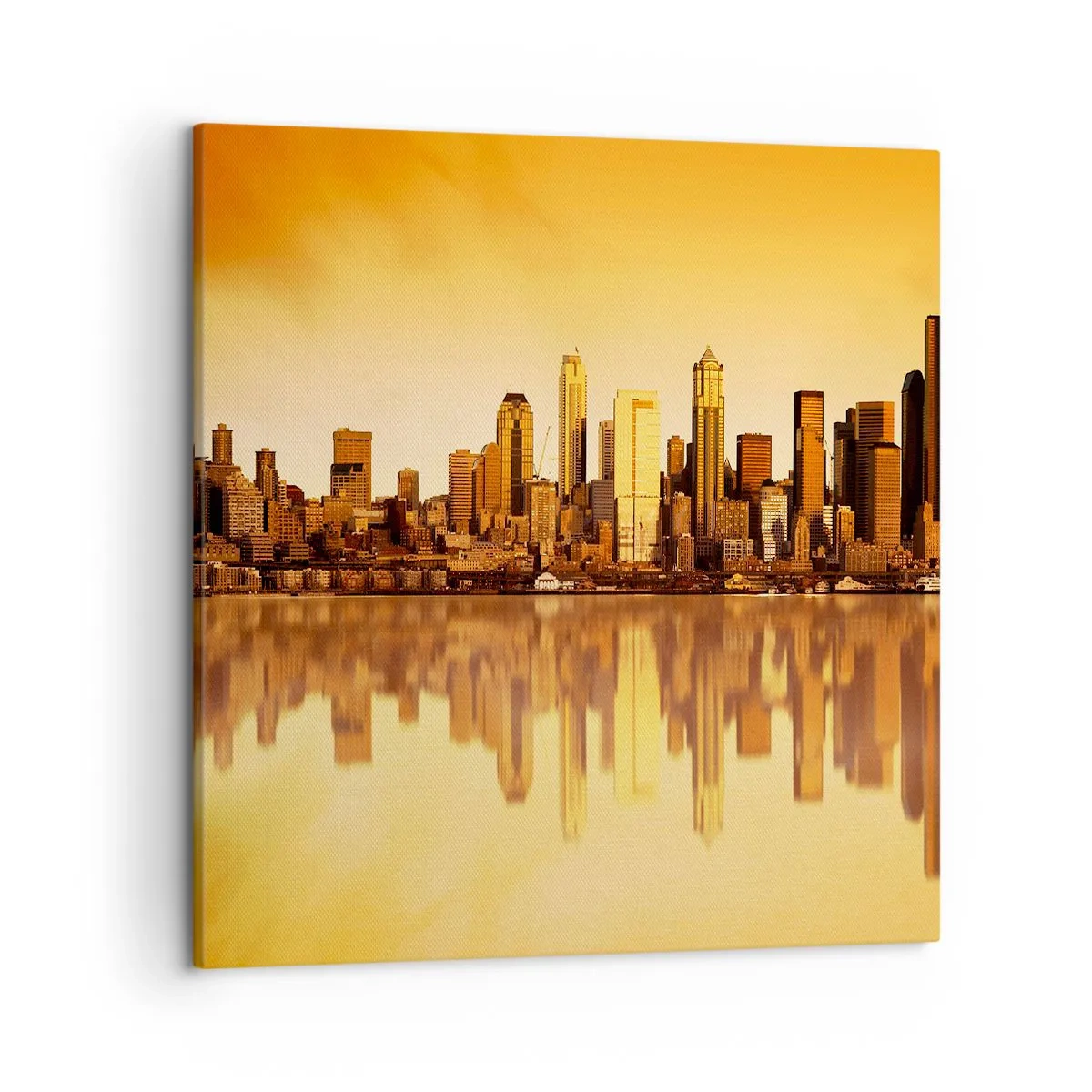 Bild auf Leinwand - Leinwandbild - Die Stille der Metropole - 50x50 cm