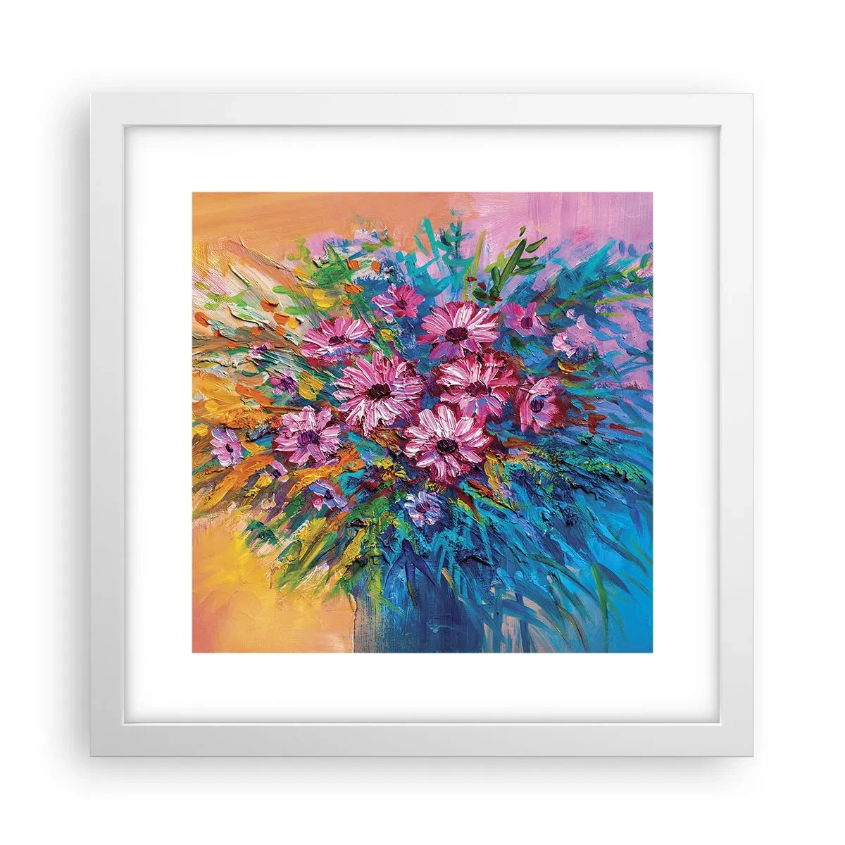 Poster in einem weißen Rahmen - Lebensenergie - 30x30 cm