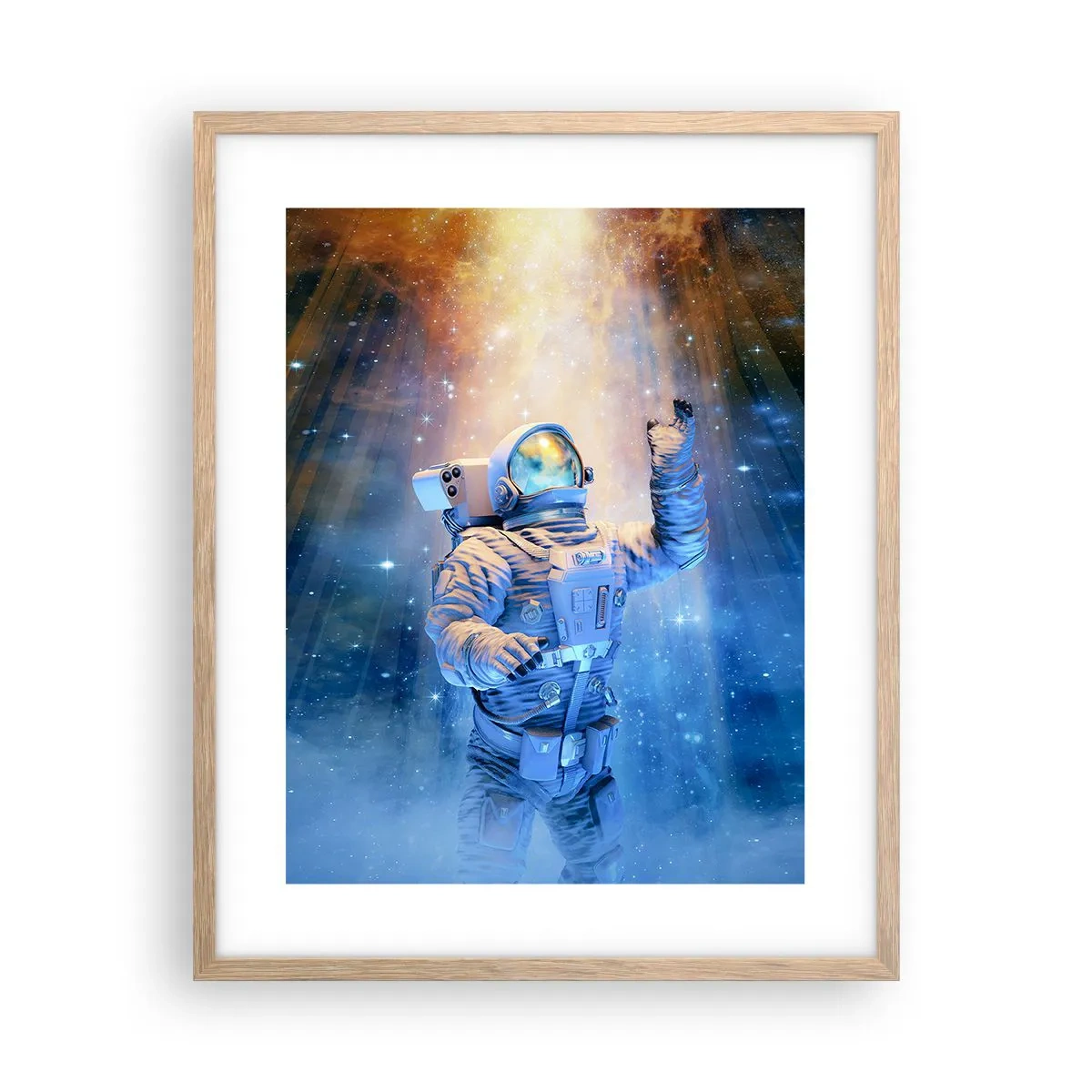 Poster in einem Rahmen aus heller Eiche - Endlich am Ende - 40x50 cm