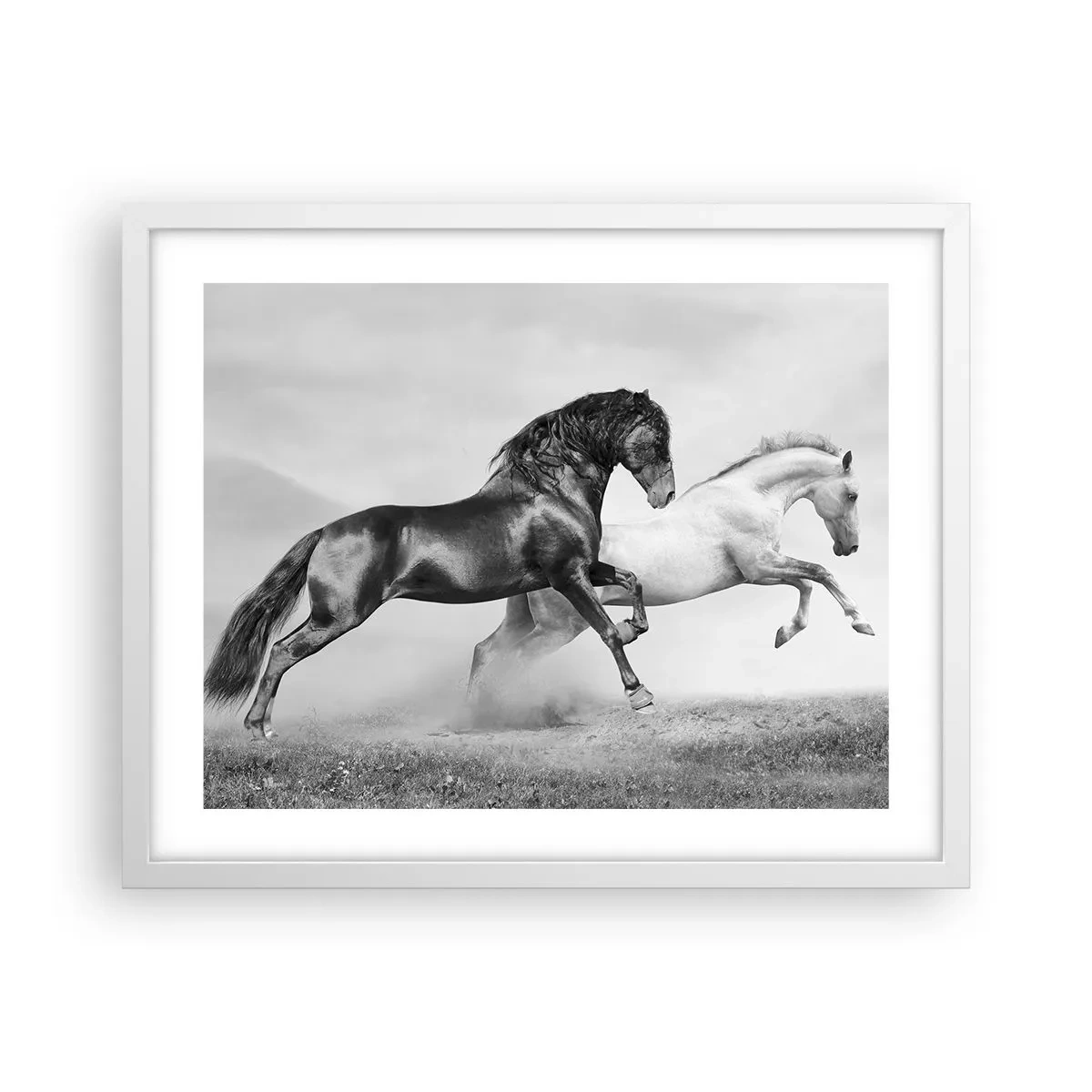 Poster in einem weißen Rahmen - Engel und Dämonen - 50x40 cm