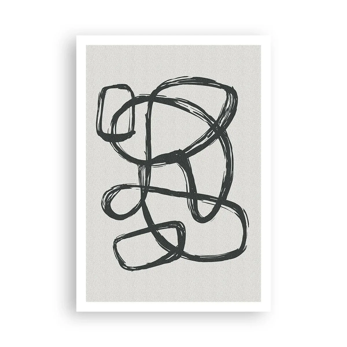 Poster - Schleifenabstraktion - 70x100 cm