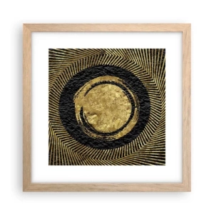 Poster in einem Rahmen aus heller Eiche - Glamour-Komposition - 30x30 cm