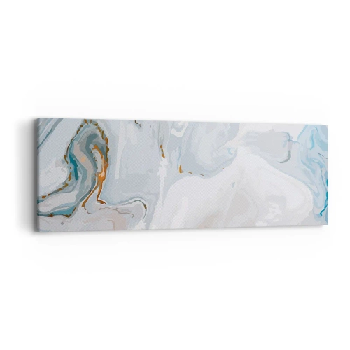 Bild auf Leinwand - Leinwandbild - Das Weiß wird erhoben - 90x30 cm