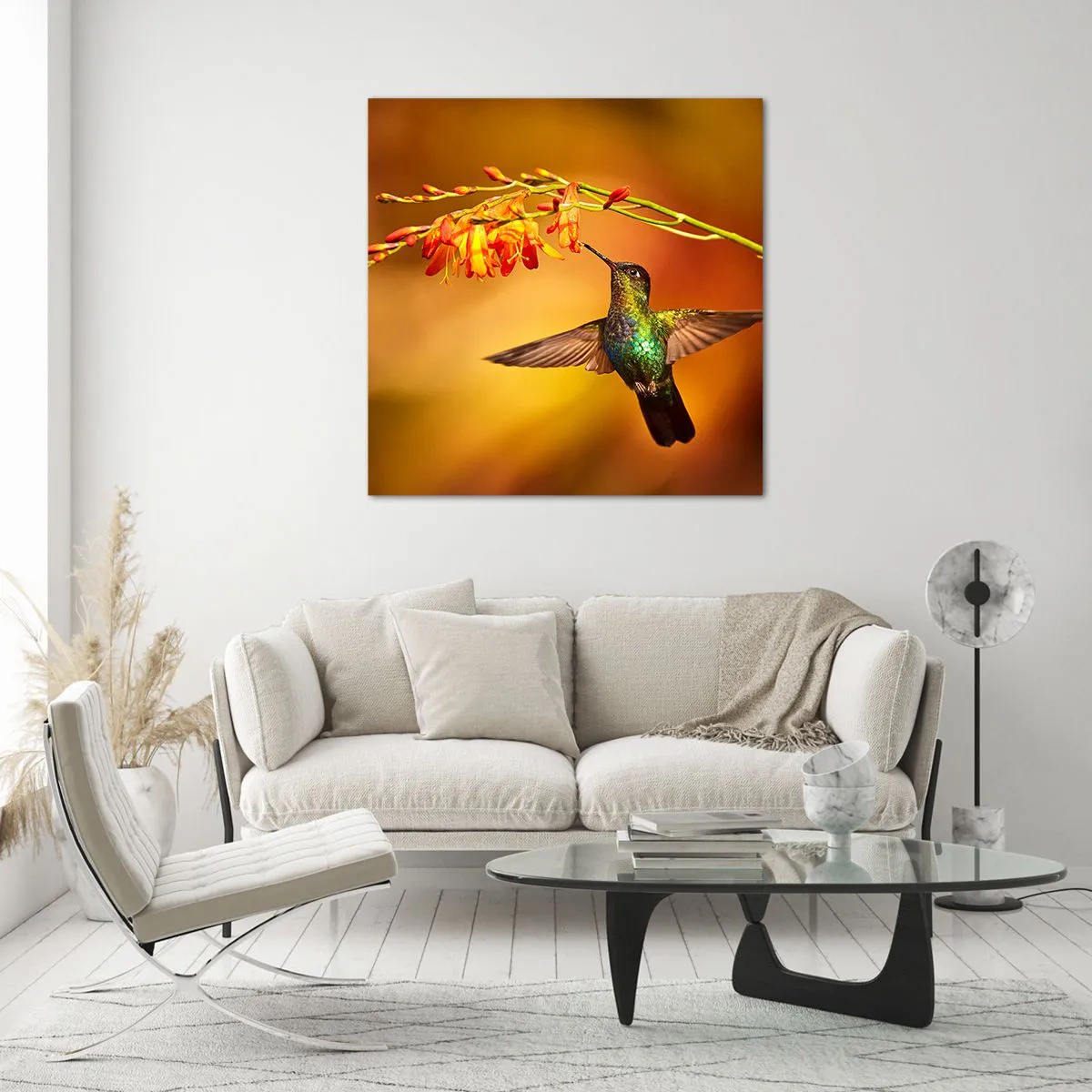 Glasbild - Bild auf glas - Ein Lichtbote nach den Maya - 50x50 cm