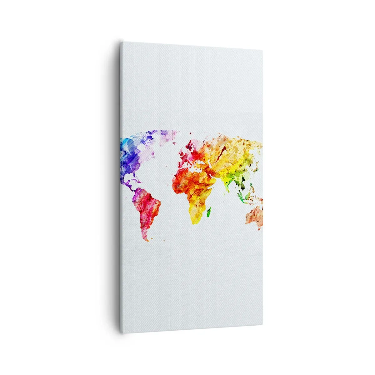 Bild auf Leinwand - Leinwandbild - Alle Farben der Welt - 55x100 cm