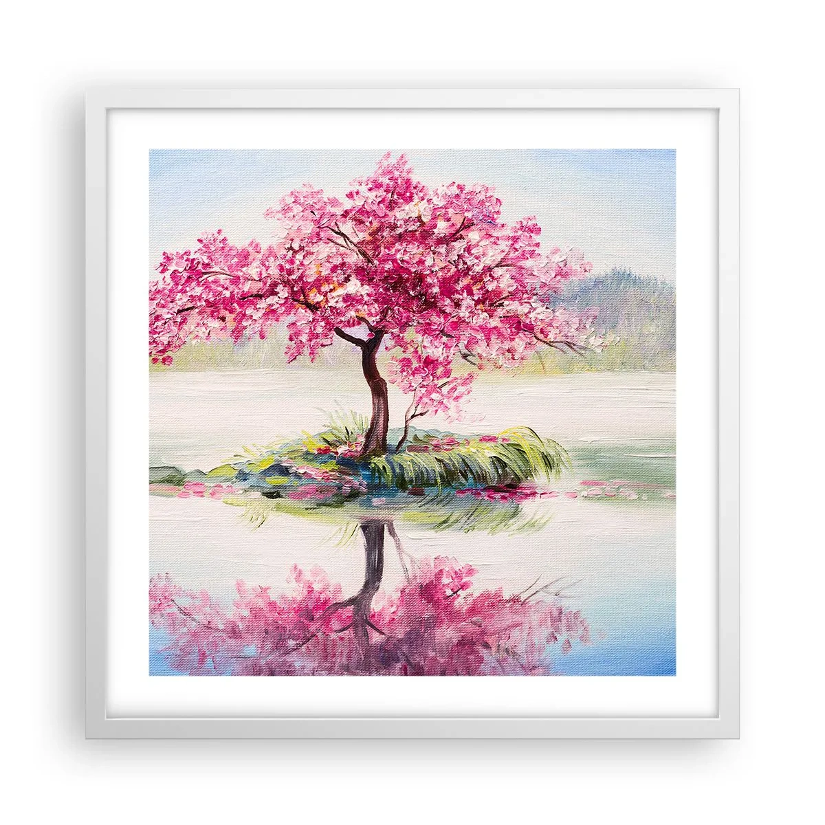 Poster in einem weißen Rahmen - Der Ritus des Frühlings - 50x50 cm