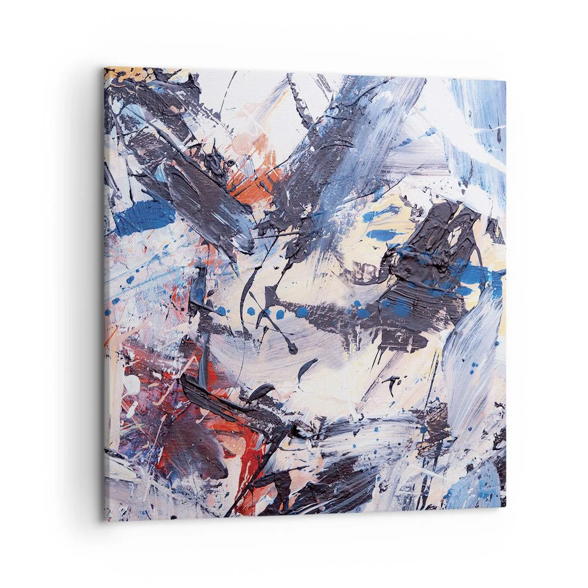 Bild auf Leinwand - Leinwandbild - Verrückter Tanz der Abstraktion - 50x50 cm