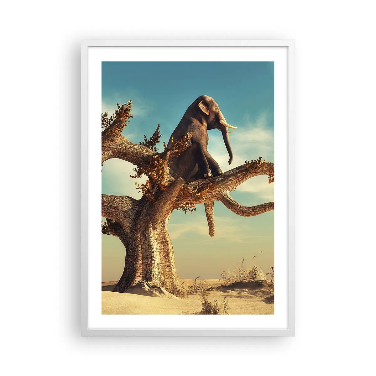 Poster in einem weißen Rahmen - Ein neuer Standpunkt - 50x70 cm