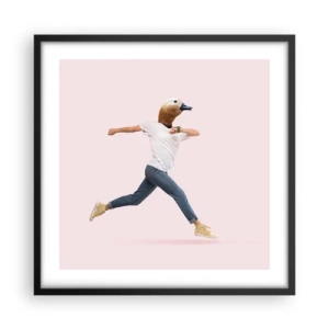 Poster in einem schwarzem Rahmen - Eine Prise Absurdität - 50x50 cm