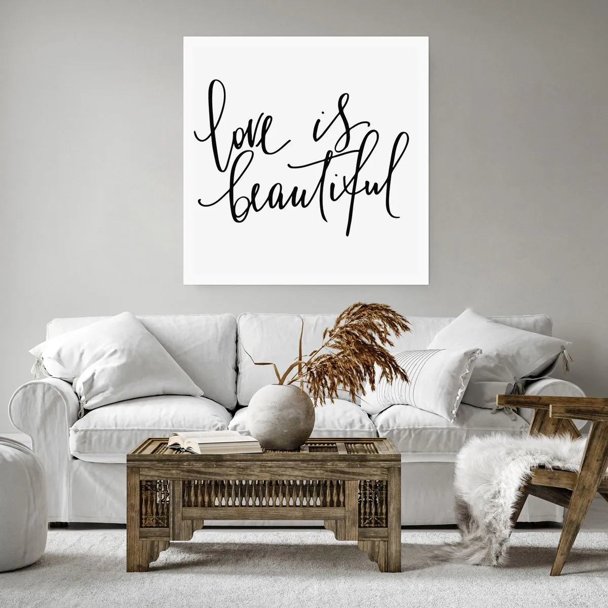 Poster - Lies und wiederhol - 60x60 cm