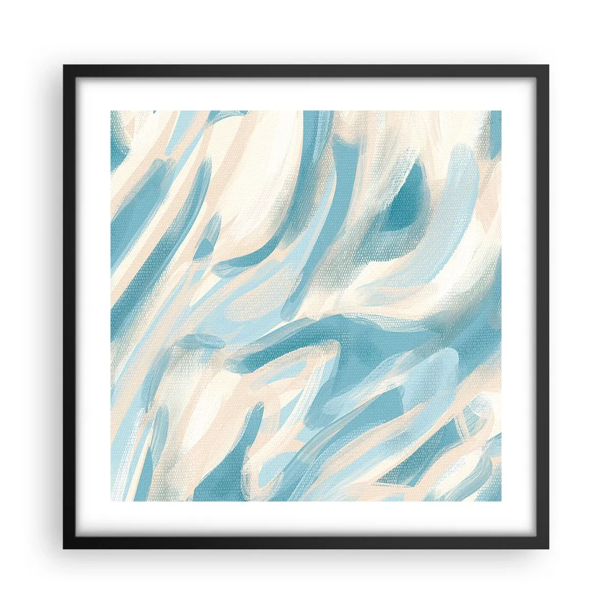 Poster in einem schwarzem Rahmen - Frühlingsbrisen - 50x50 cm