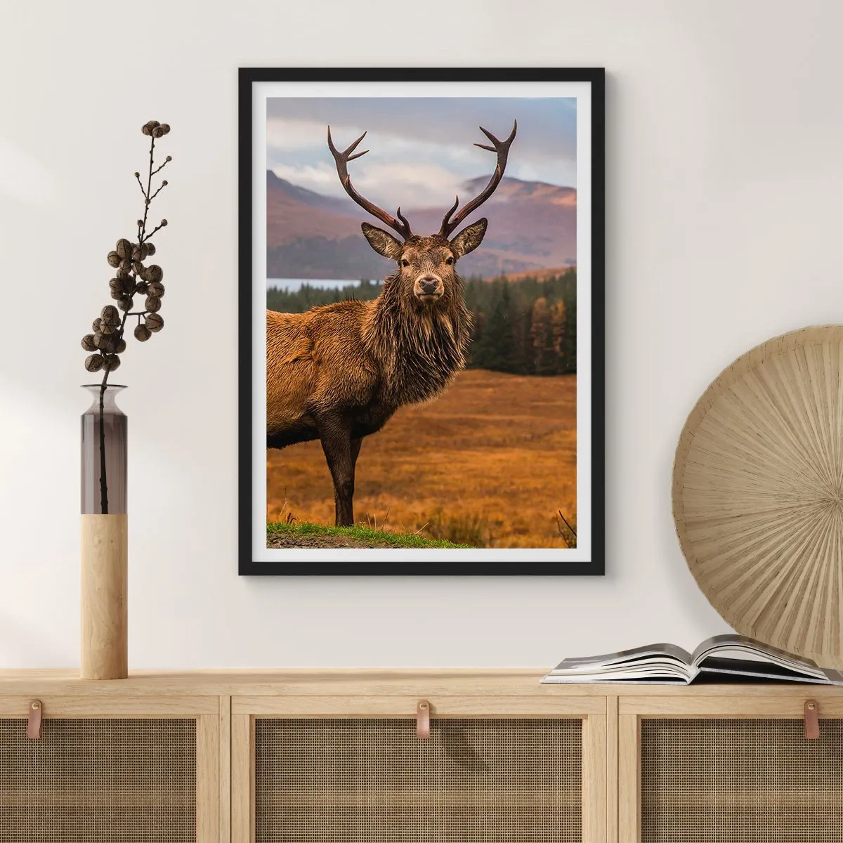 Poster in einem schwarzem Rahmen - Die Majestät der Natur - 30x40 cm