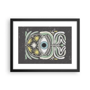 Poster in einem schwarzem Rahmen - Stammesrituale - 40x30 cm