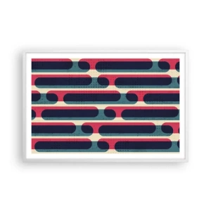 Poster in einem weißen Rahmen - In die Tiefe und vorwärts - 91x61 cm