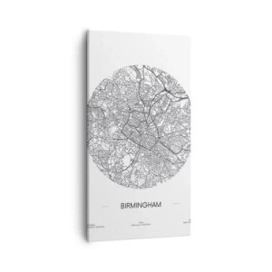 Bild auf Leinwand - Leinwandbild - Anatomie von Birmingham - 55x100 cm