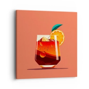 Bild auf Leinwand - Leinwandbild - Sommerliche Erfrischung - 40x40 cm