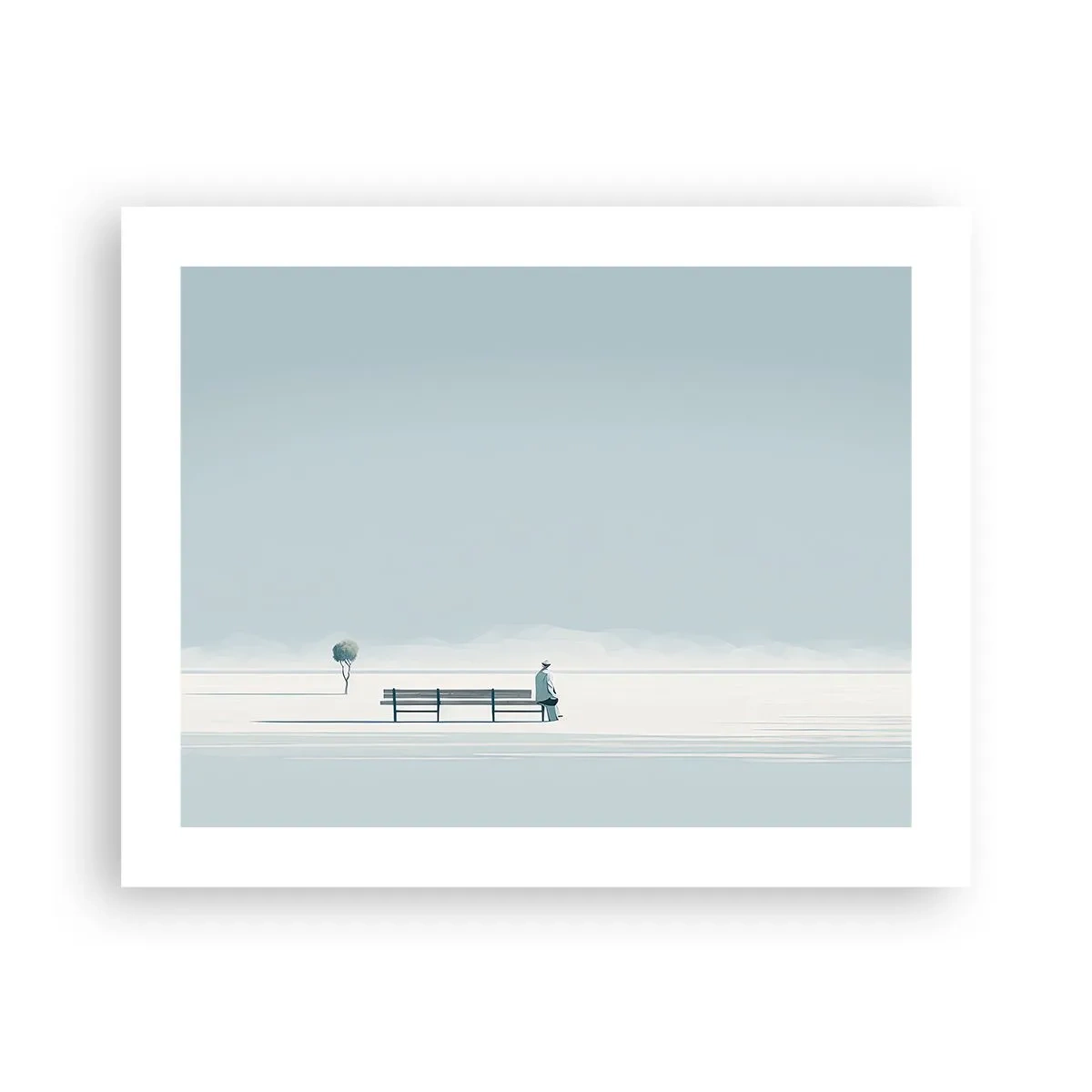 Poster - Ja, ich warte. - 50x40 cm