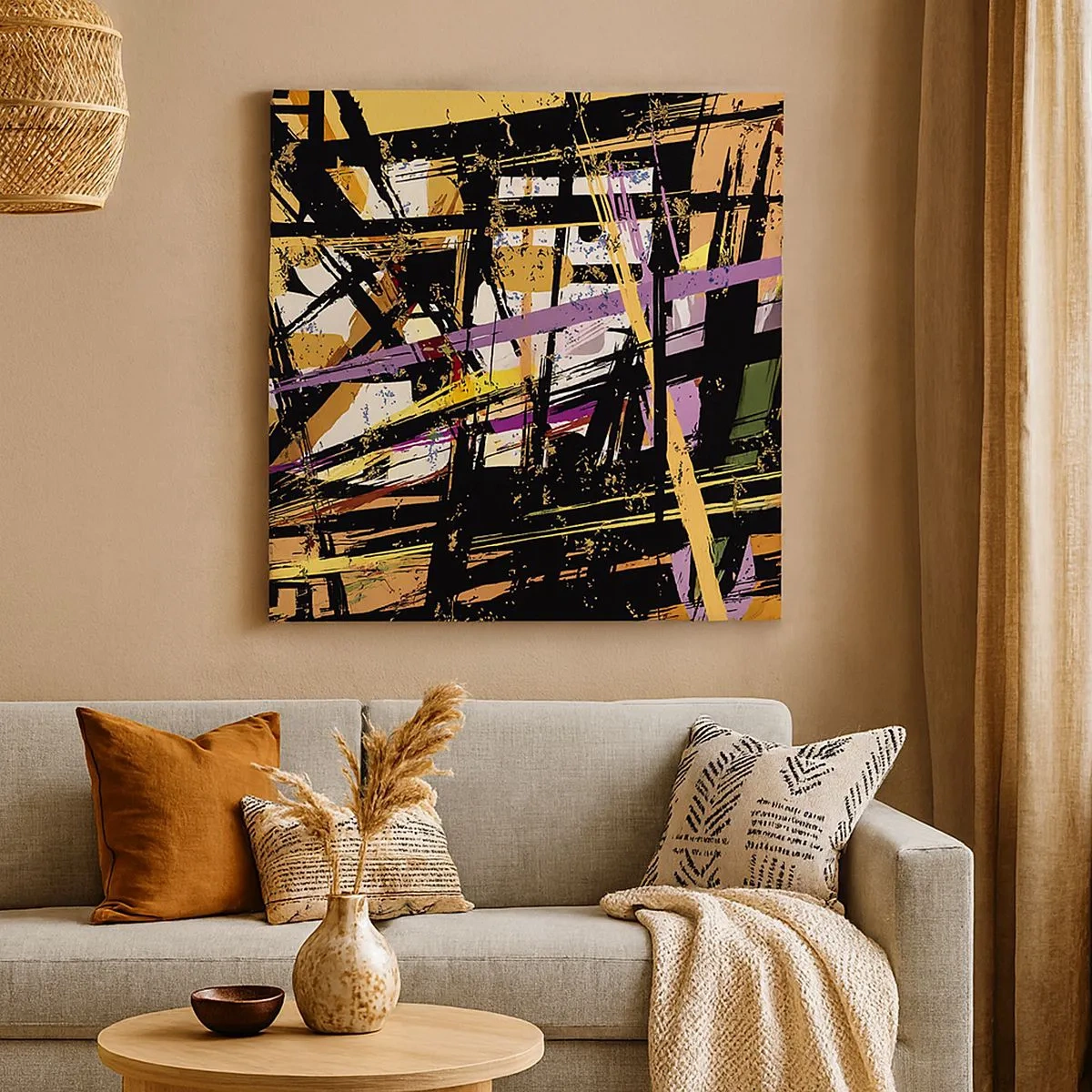 Bild auf Leinwand - Leinwandbild - Ein scharfer Schnitt - 30x30 cm