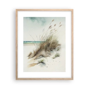 Poster in einem Rahmen aus heller Eiche - Mit Sand bedeckt - 40x50 cm