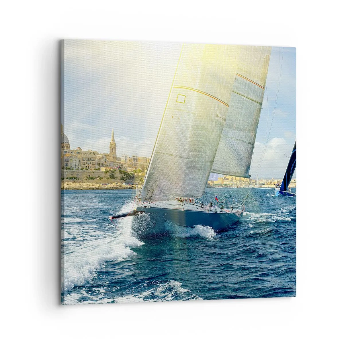 Bild auf Leinwand - Leinwandbild - Es ist Zeit die Stadt zu verlassen - 60x60 cm