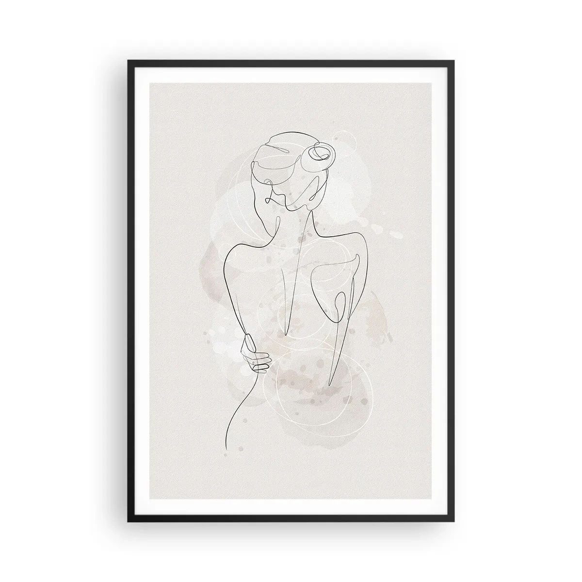 Poster in einem schwarzem Rahmen - Wie ein sensibles Instrument - 70x100 cm