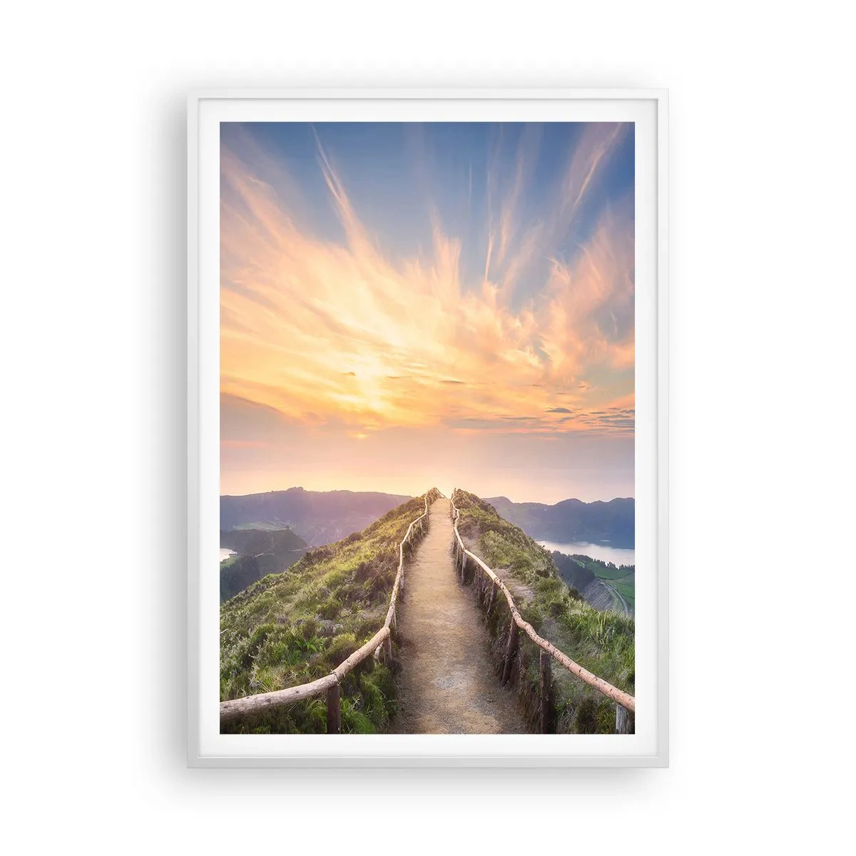 Poster in einem weißen Rahmen - Nah am Himmel - 70x100 cm