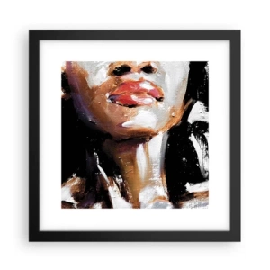 Poster in einem schwarzem Rahmen - Stolz ohne Vorurteile - 30x30 cm