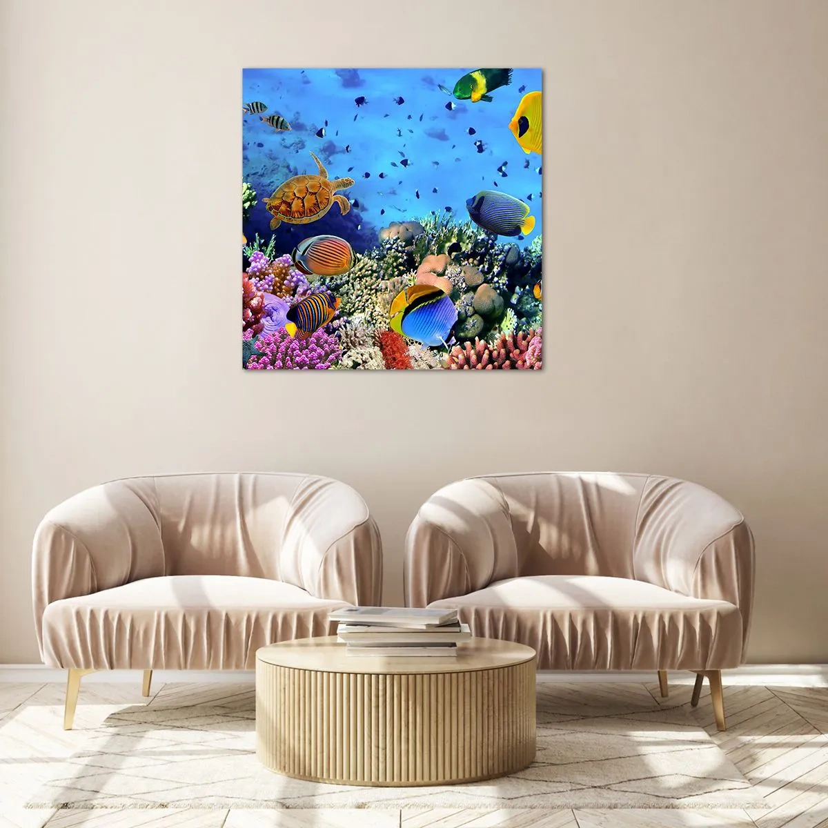 Glasbild - Bild auf glas - Und was wissen wir über das Leben ... - 70x70 cm