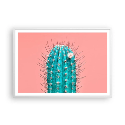 Poster in einem weißen Rahmen - Schau einfach hin - 100x70 cm