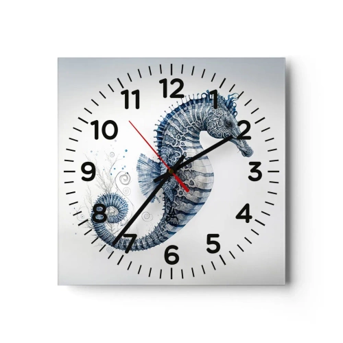 Wanduhr - Glasuhr - Subtiler Witz der Natur - 40x40 cm