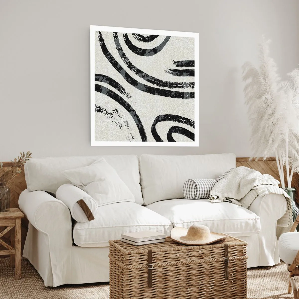 Poster - Bei Hälfte angehalten - 30x30 cm