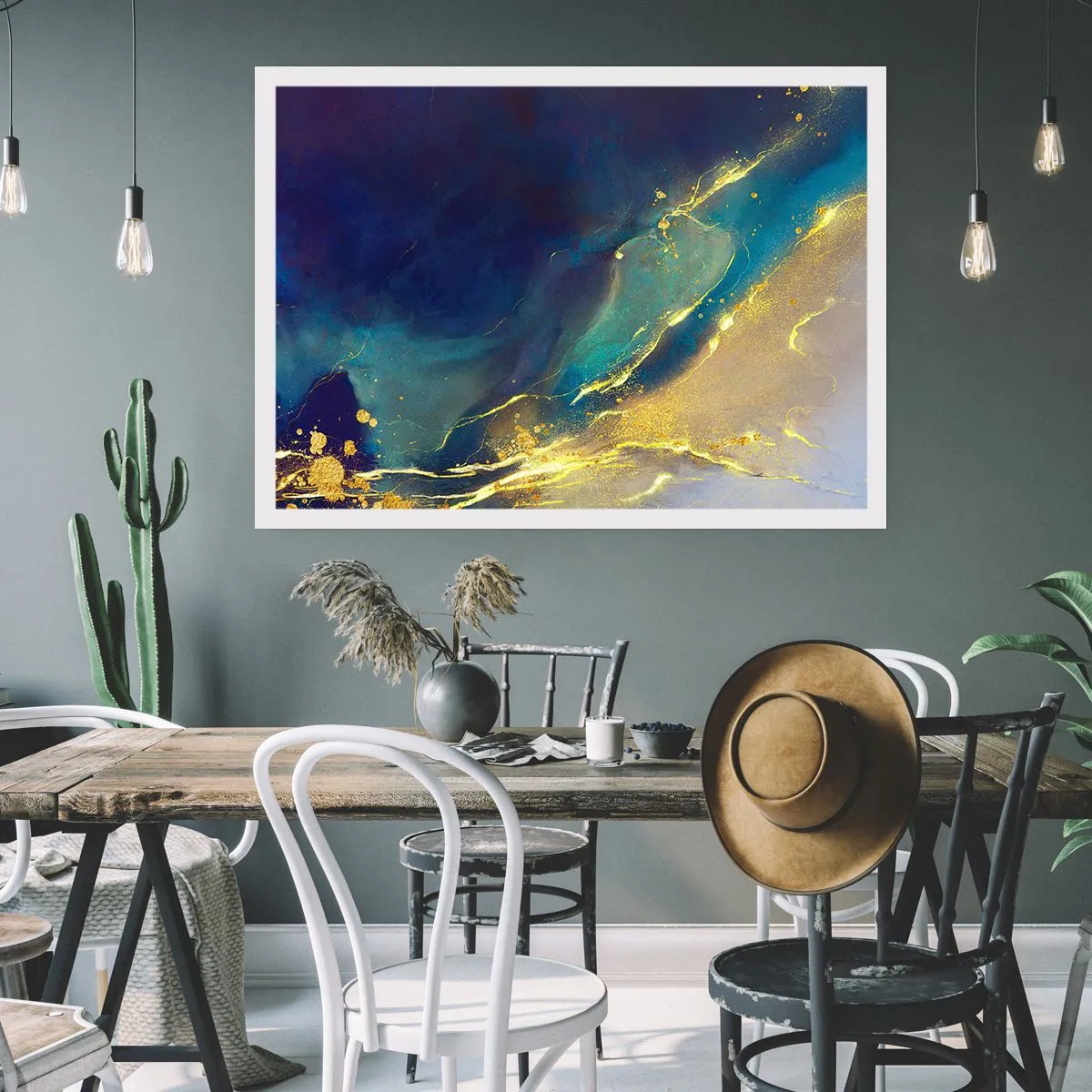 Poster - Der goldene Teich - 50x40 cm