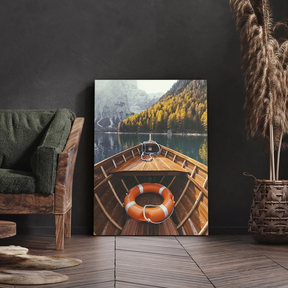 Bild auf Leinwand - Leinwandbild - Bergreise - 45x80 cm