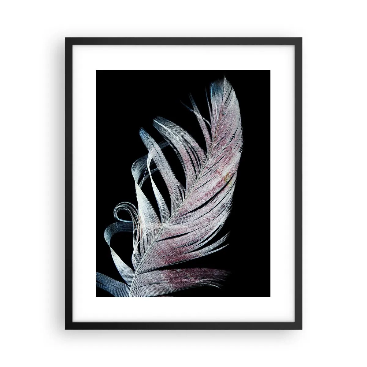 Poster in einem schwarzem Rahmen - Denke an Berührung - 40x50 cm