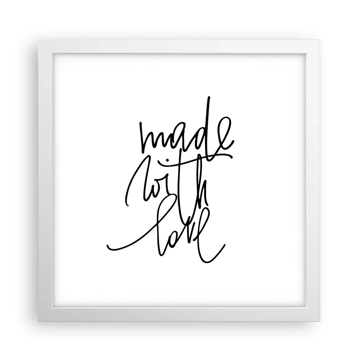 Poster in einem weißen Rahmen - Die beste Marke - 30x30 cm