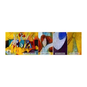 Fototapetenmuster Standard Eco - Sonne - Leben - Freude - Tiere, Afrika, Kubismus - 100x30 cm