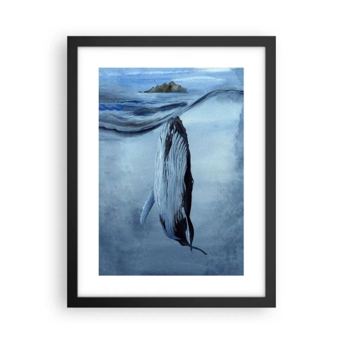 Poster in einem schwarzem Rahmen - Zwei Nordwelten - 30x40 cm