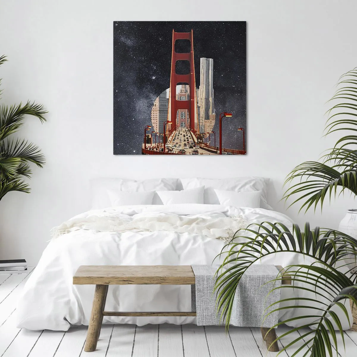 Bild auf Leinwand - Leinwandbild - Immer im Mittelpunkt - 50x50 cm