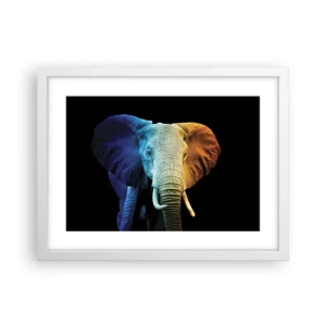 Poster in einem weißen Rahmen - Exzentrisch, kein Verrückter - 40x30 cm