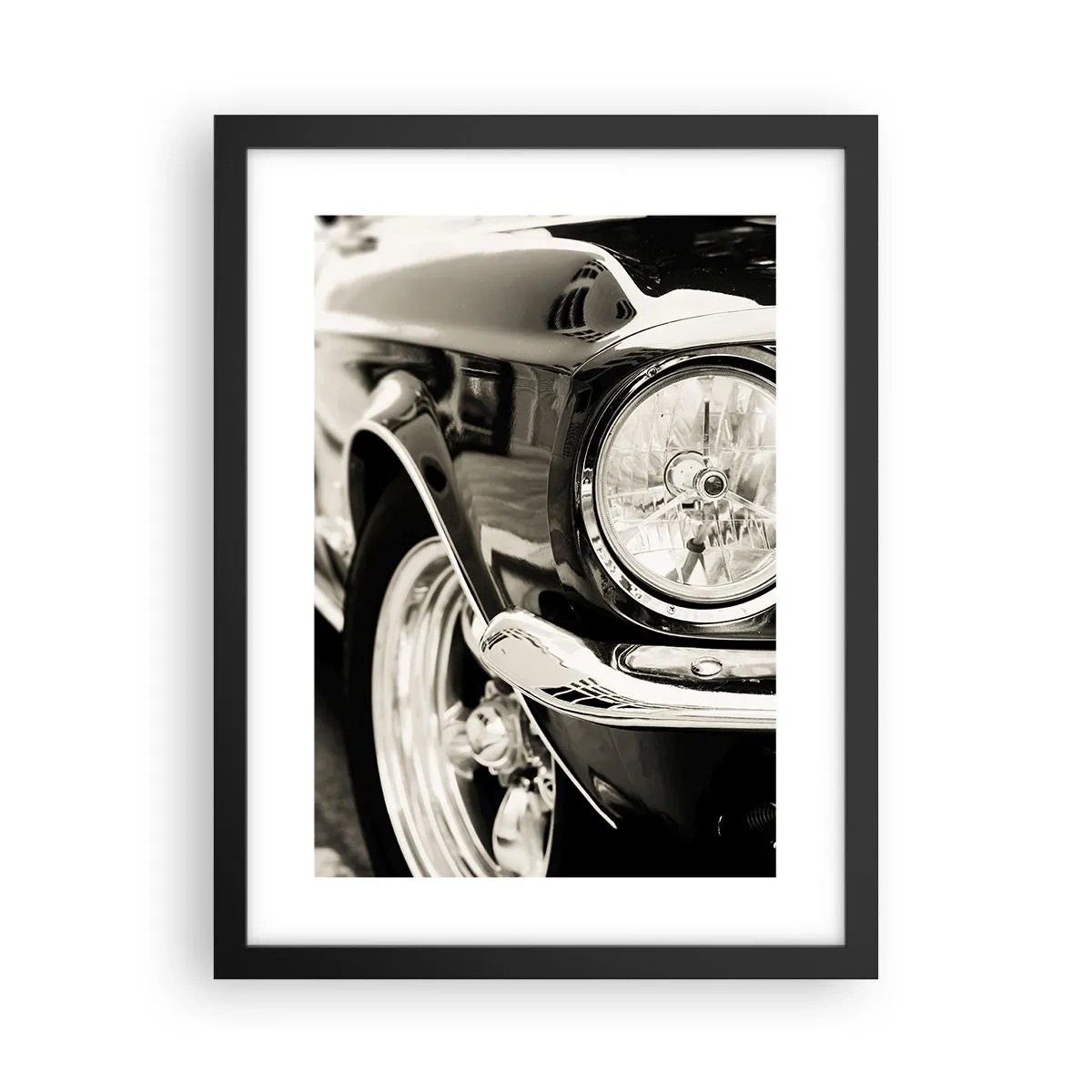 Poster in einem schwarzem Rahmen - Dauerhafter Glanz - 30x40 cm